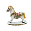 Скульптура Лошадка-Качалка в цвете Гжельский фарфоровый завод