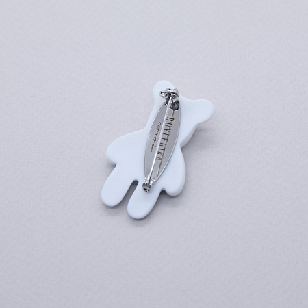 Брошь Мишка роспись леопард с платиной из коллекции ГФЗ &amp; Buylerika Ceramic Гжельский фарфоровый завод