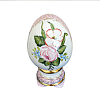 Яйцо малое Подарочное в росписи Устюхиной с букетами Гжельский фарфоровый завод