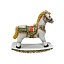 Скульптура Лошадка-Качалка в цвете Гжельский фарфоровый завод Скульптура Лошадка-Качалка в цвете Гжельский фарфоровый завод