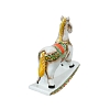 Скульптура Лошадка-Качалка в цвете Гжельский фарфоровый завод