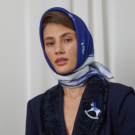 Брошь Лошадка из коллекции ГФЗ &amp; Berta Muzis Гжельский фарфоровый завод